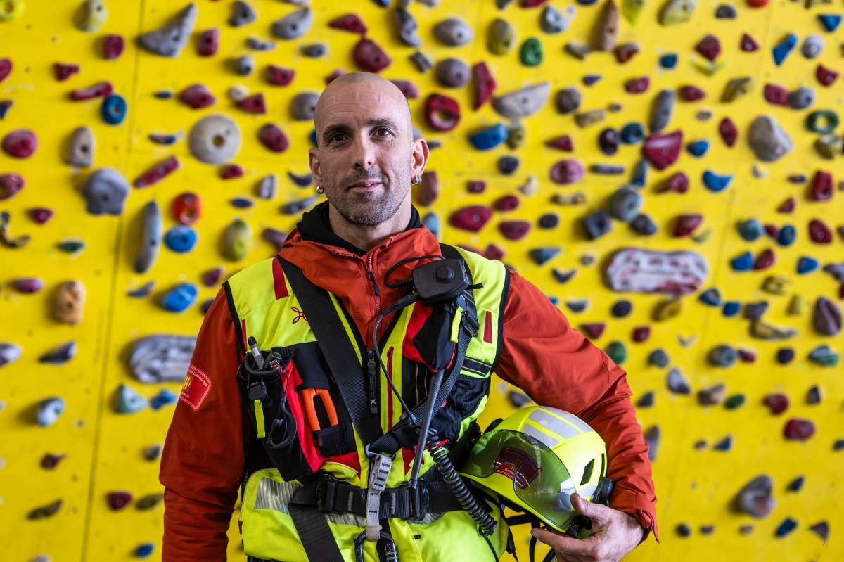 Jordi Manyer, bomber del GRAE muntanya