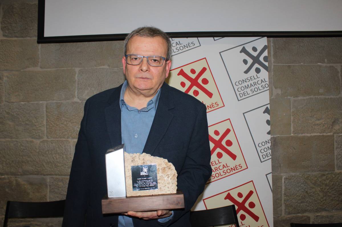 El Consell Comarcal del Solsonès lliura el Premi Signum a l’historiador Ramon Planes Albets