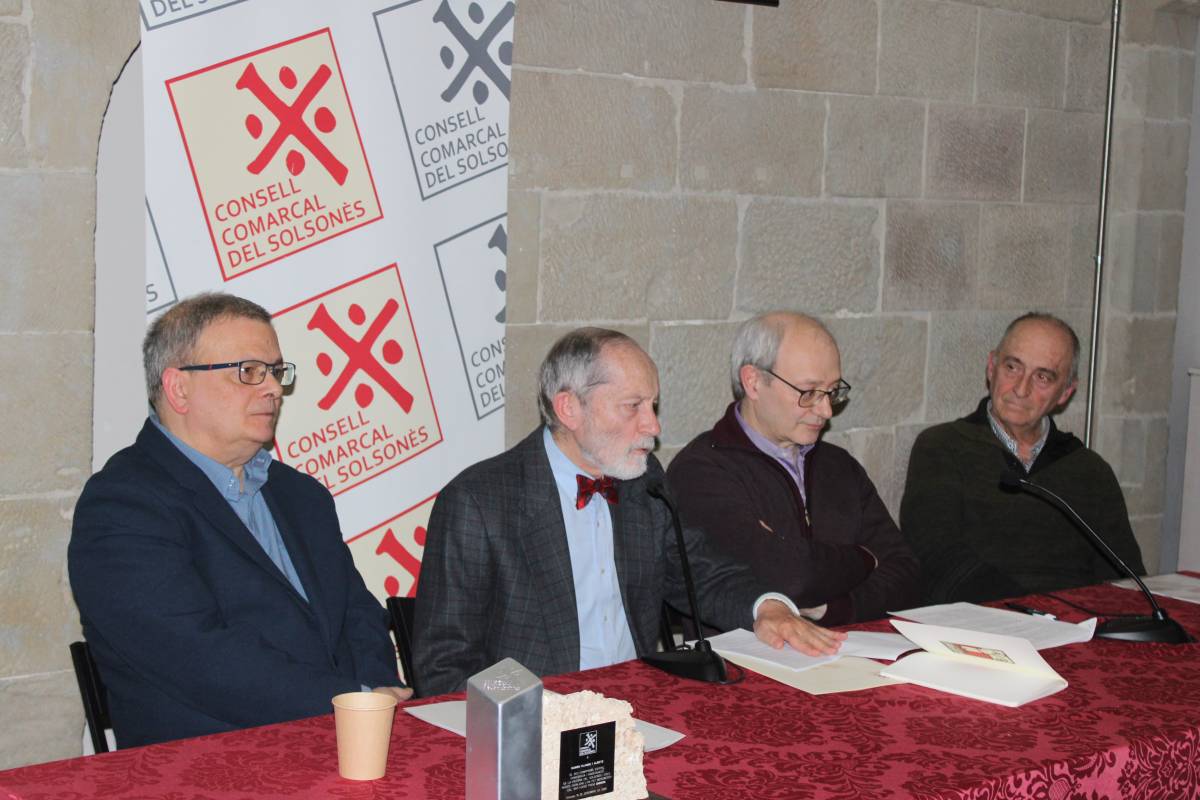 La glosa del premiat ha anat a càrrec de Marcel·lí Coromines, Jordi Torner i Pedro Benjamín Ortiz - Ramon Estany 