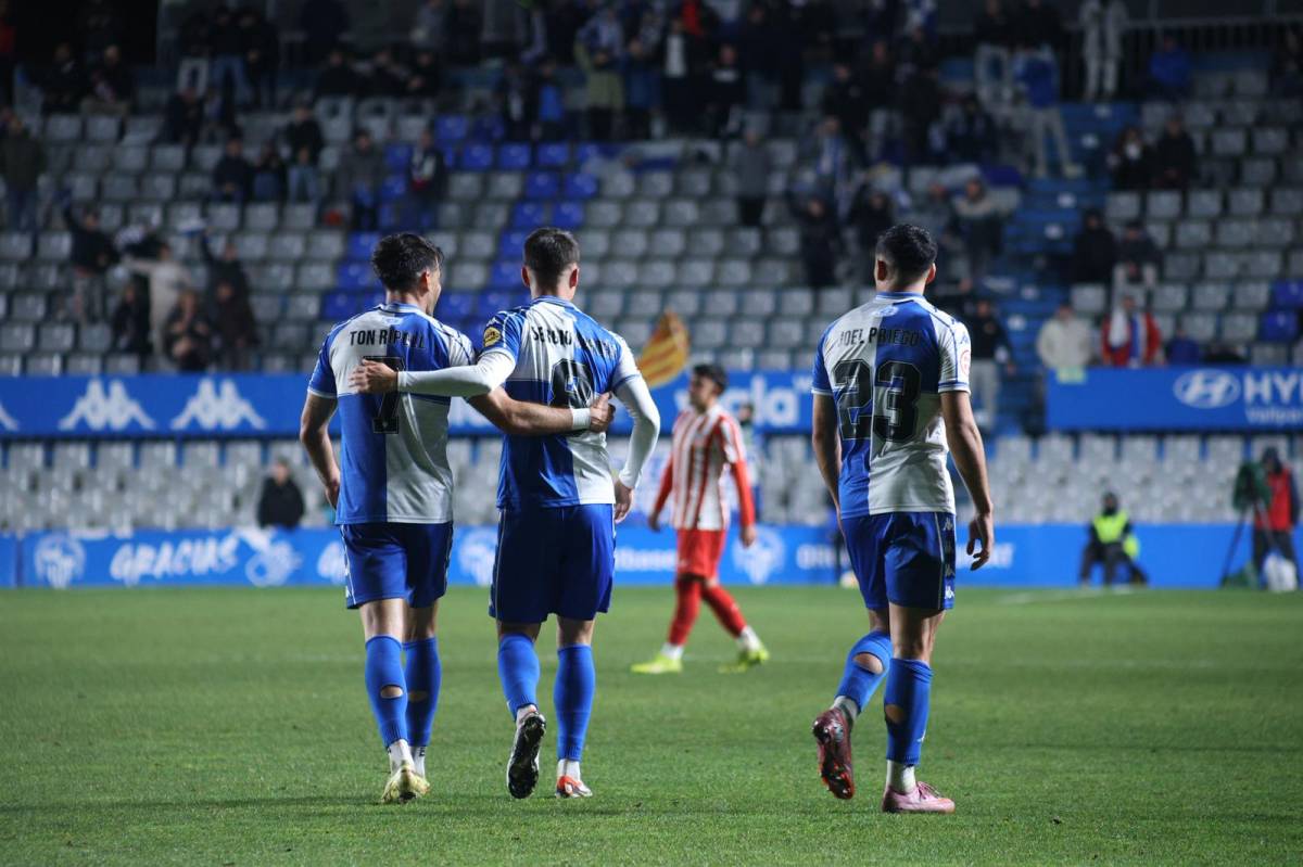 Cortés, poc després de fer el segon - Victor Castillo Cortés, poc després de fer el segon