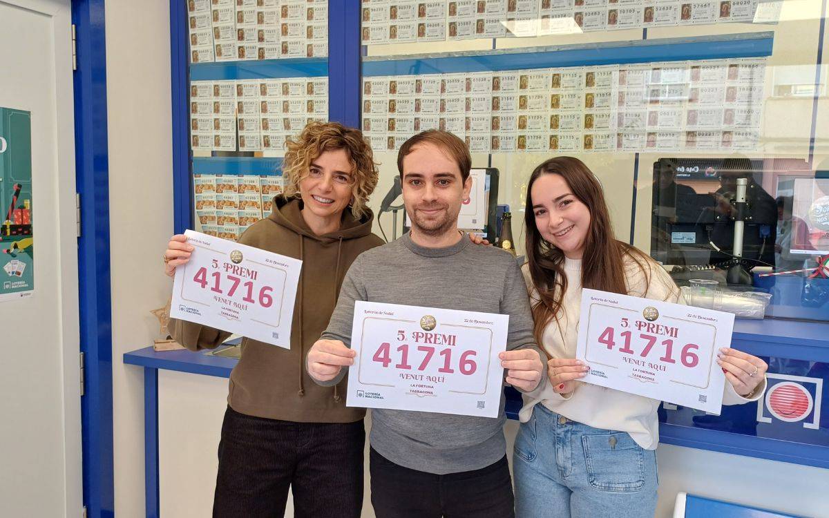 Dos premis en quatre dies a l’administració més afortunada de Tarragona: «Que aquesta sort continuï»