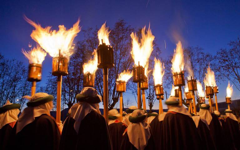 Les torxes de la Cavalcada de Reis de Vic.