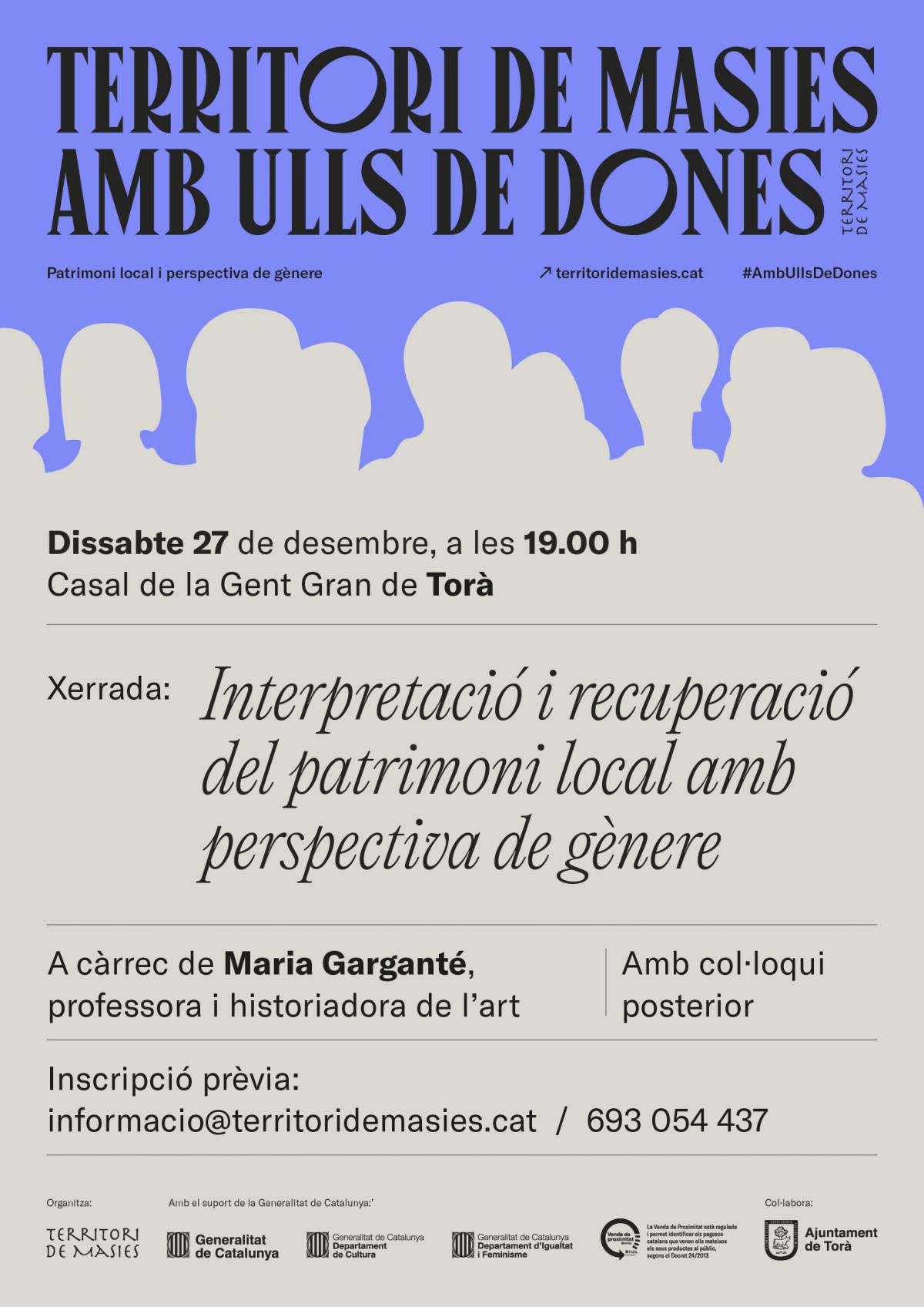 Torà acull una xerrada sobre la interpretació del patrimoni local amb perspectiva  de gènere