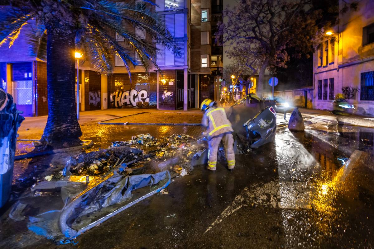 Intervenció dels Bombers de la Generalitat a Sabadell
