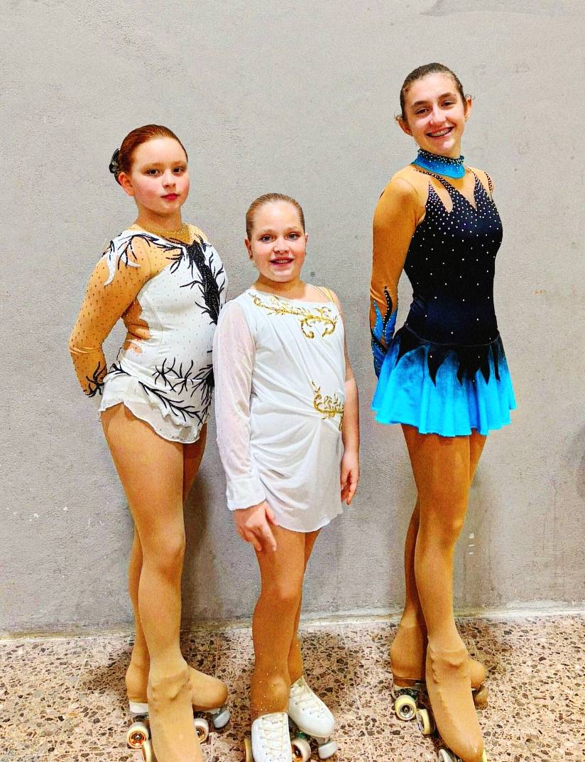 D'esquerra a dreta Isona Vilana, Ona Rodríguez i Teia Colomés - Solsona Patí Club 