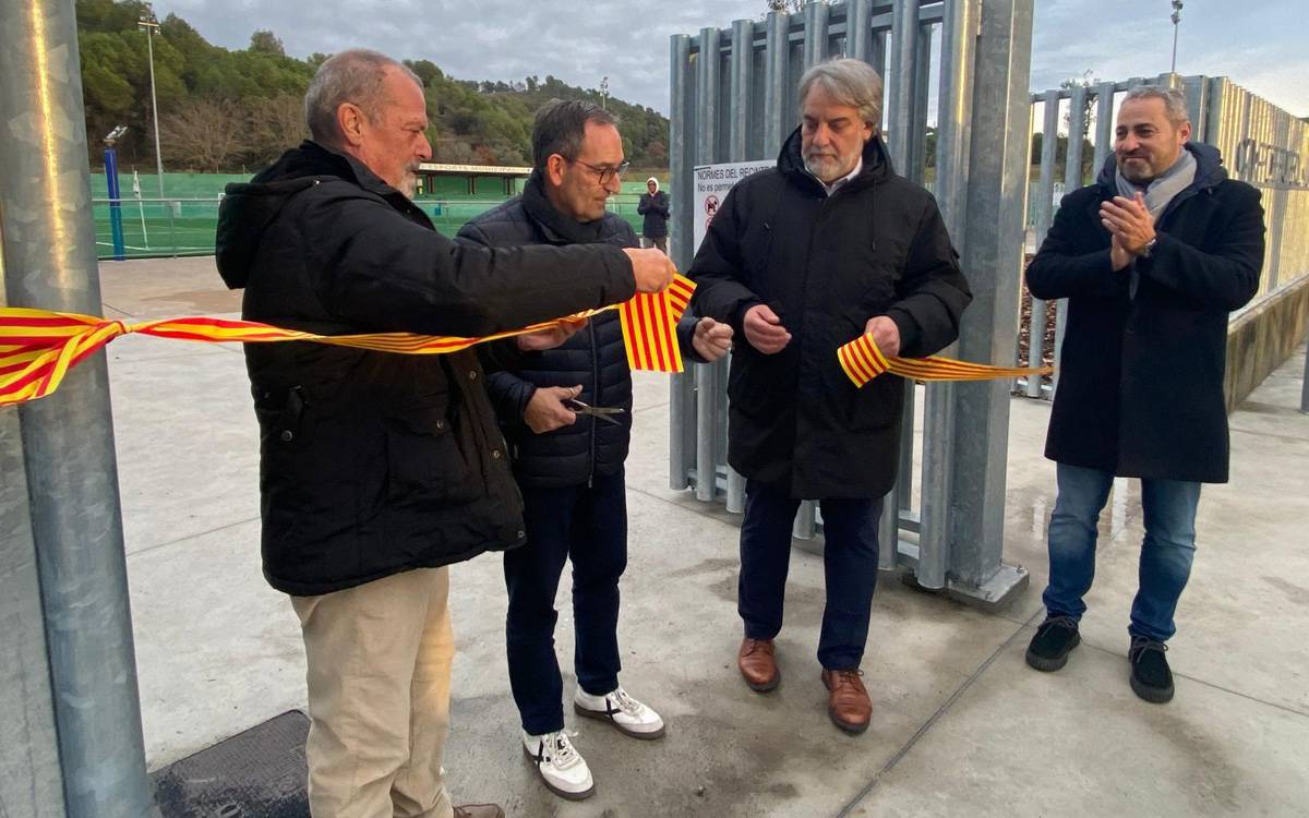 Sant Fruitós inaugura el nou accés al camp de futbol