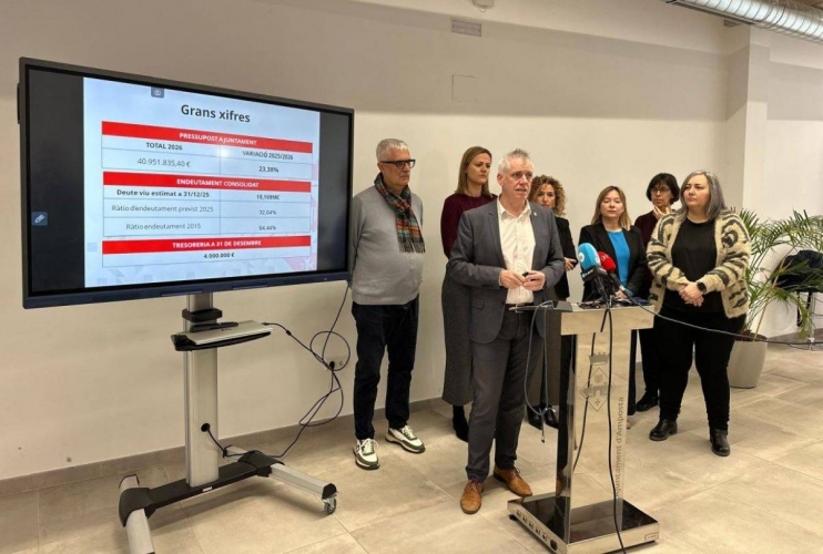 L'Ajuntament d'Amposta aprovarà un pressupost de 41 milions d'euros, amb 9,6 milions d'inversió