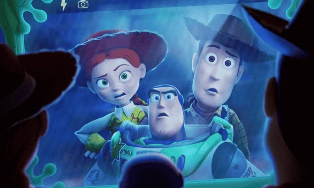 Una imatge promocional de Toy Story amb Jessie, Buzz i Woody