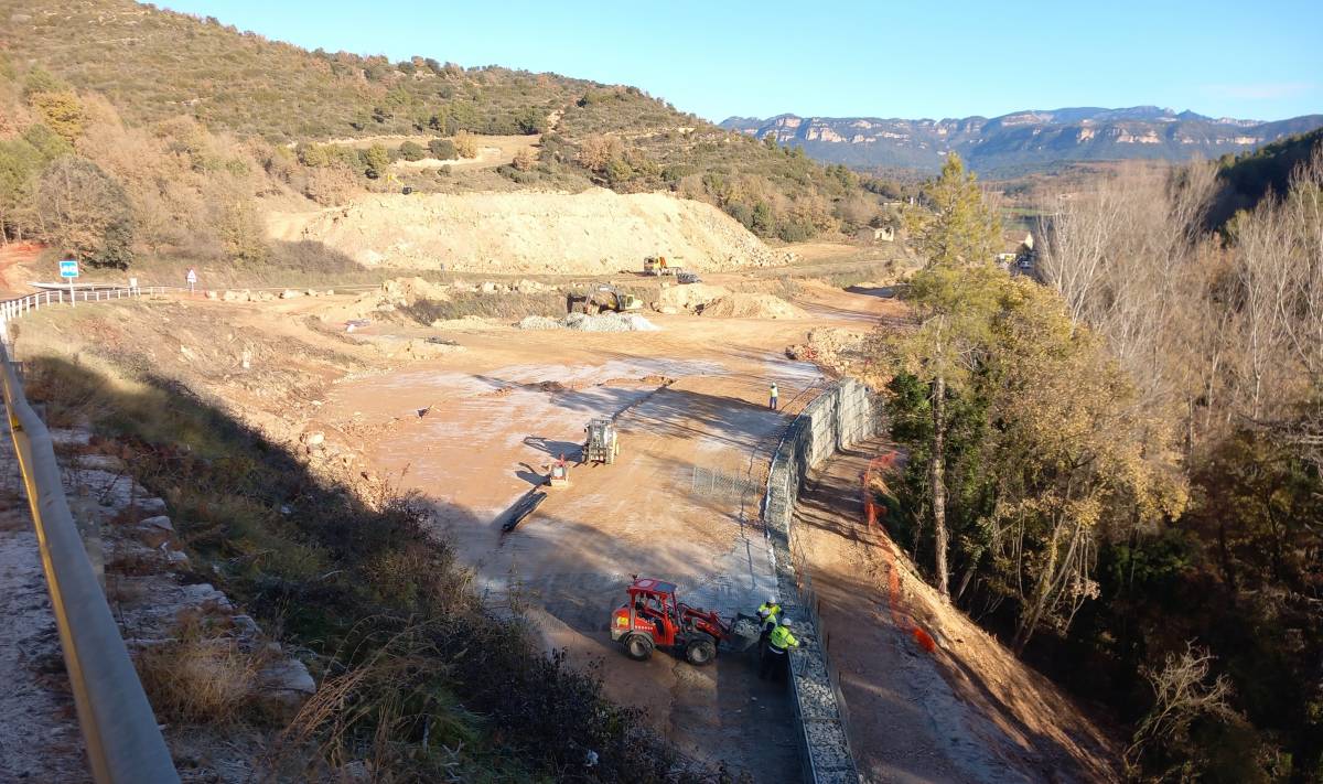 Treballs en execució a la B-420 - 