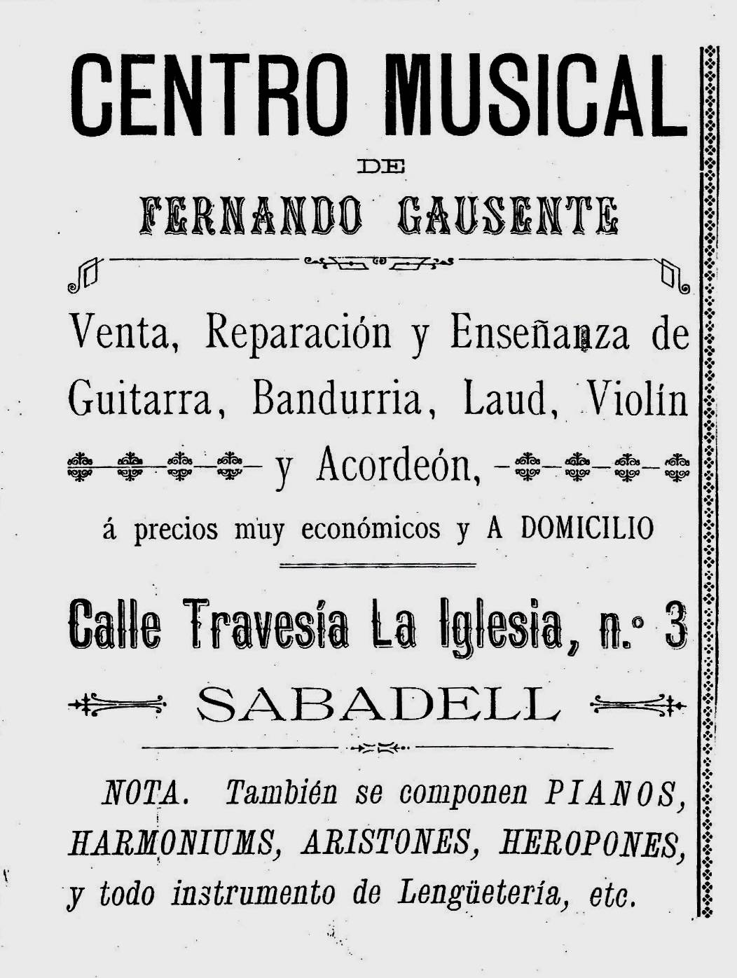 Fotos cartells Centre Musical