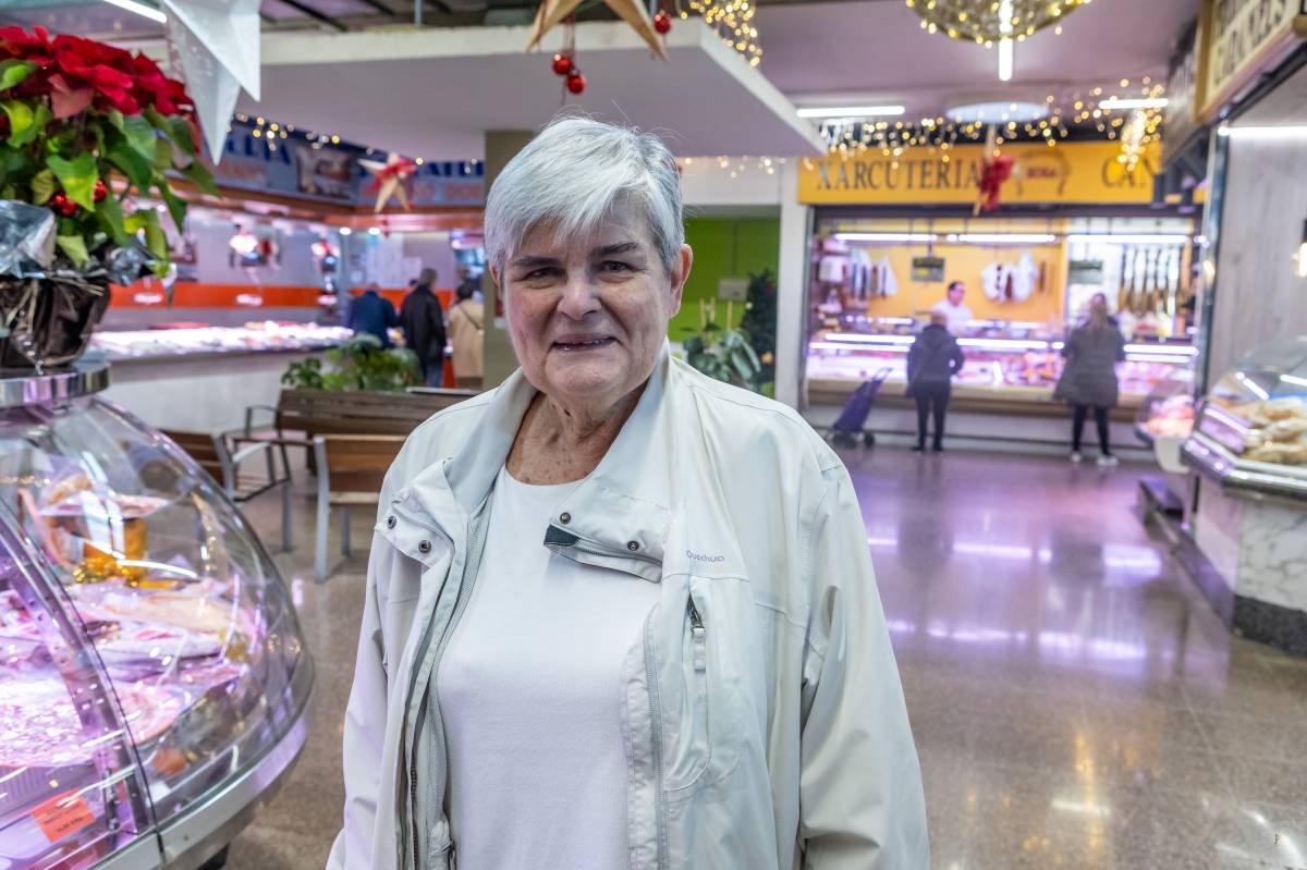 Maria Teresa Garcia al Mercat de La Creu Alta
