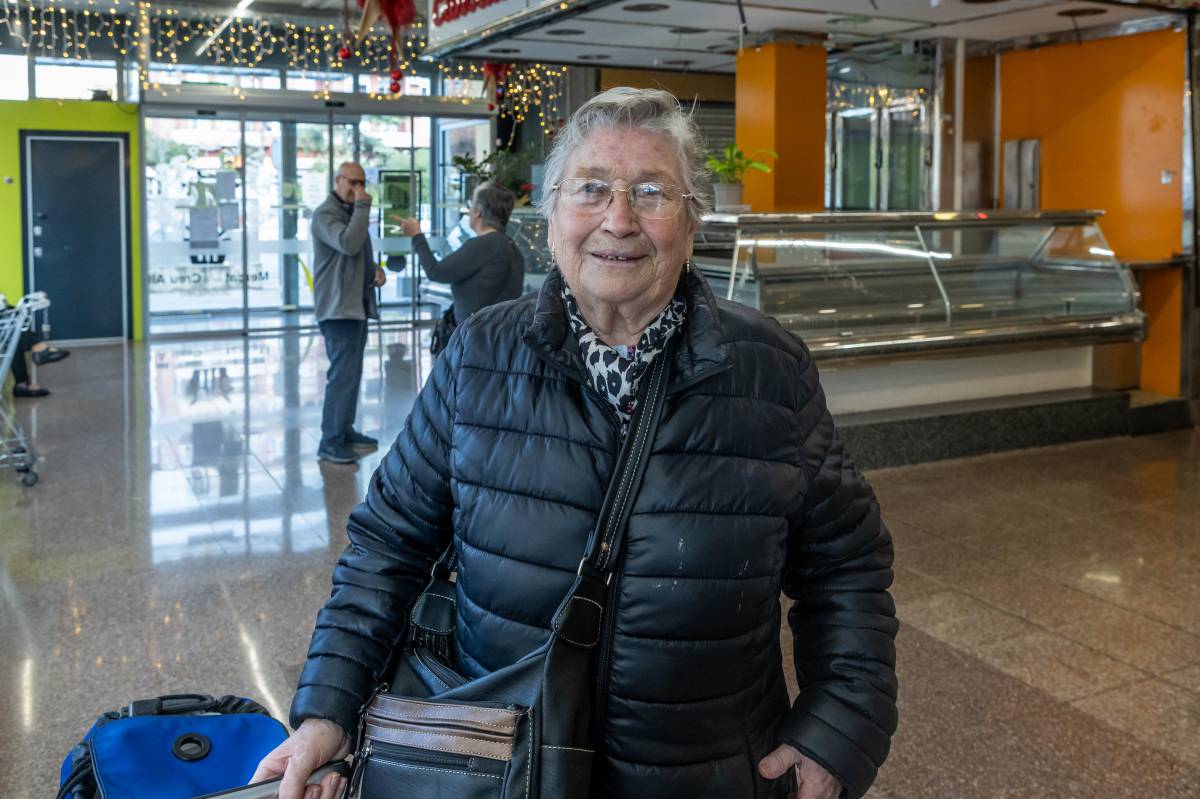 Maria del Carme Morga al Mercat de La Creu Alta