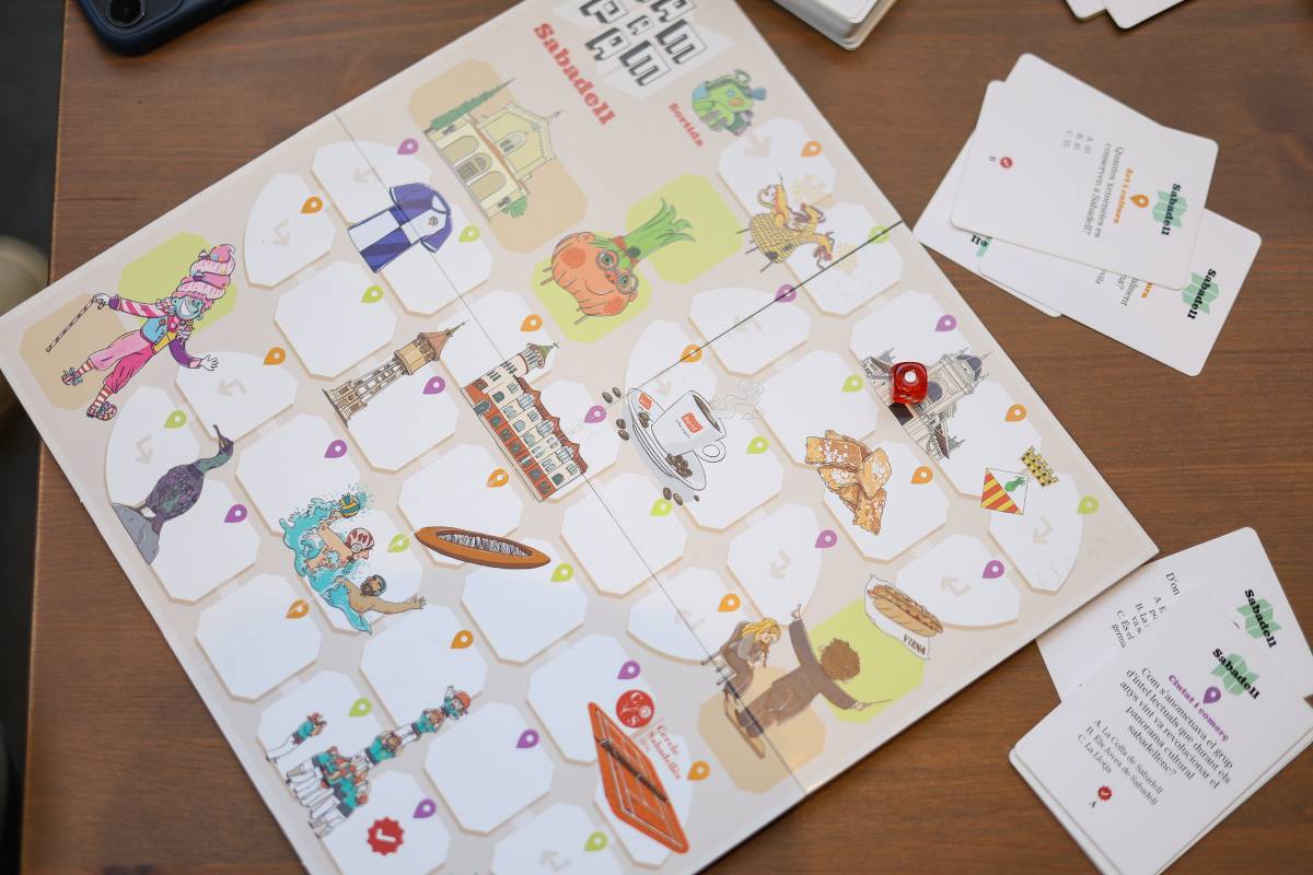 El taulell del joc `Pam a Pam`