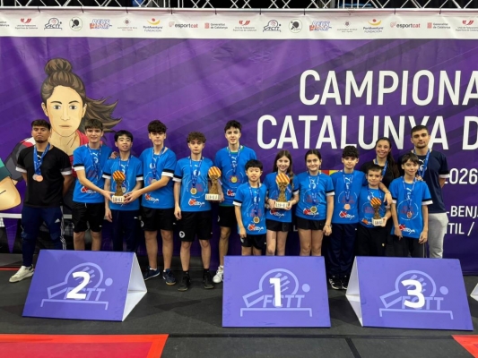 El CNS Tennis Taula, gran triomfador del Campionat de Catalunya de Joves