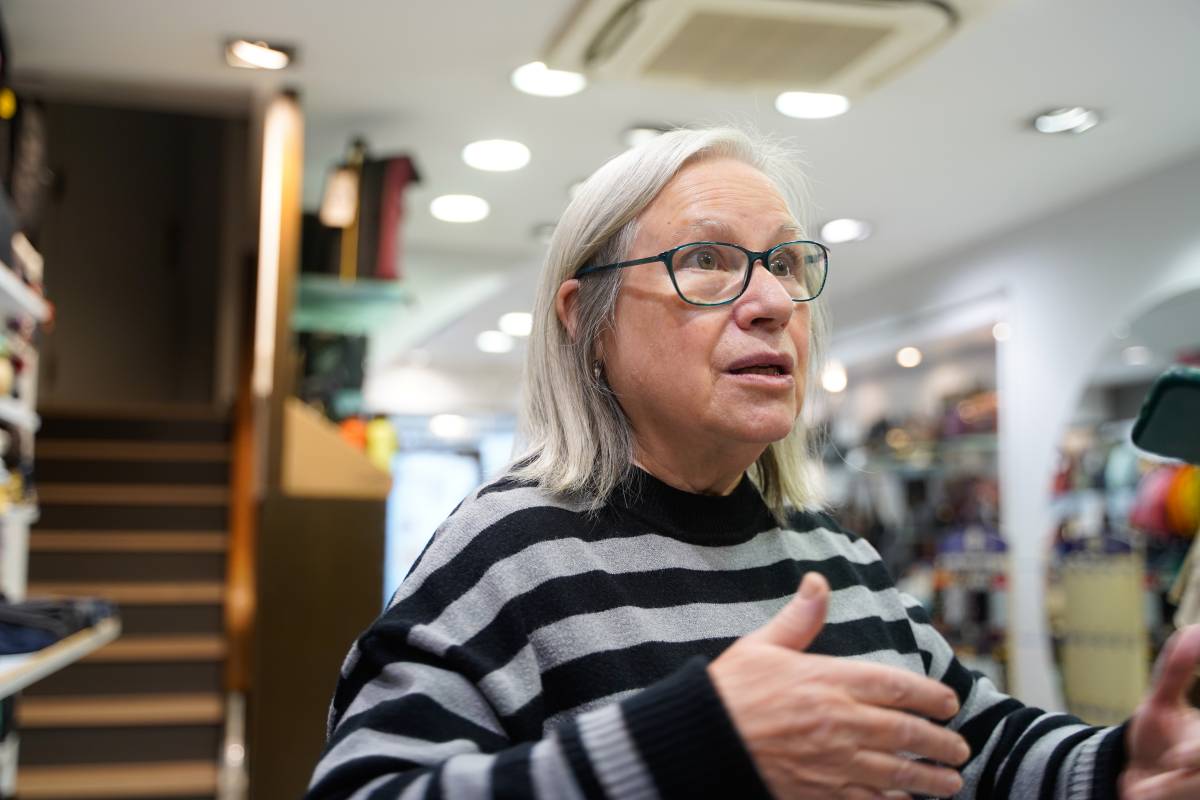 Àngels Petit, neta del primer propietari de la botiga Petit - David Chao Àngels Petit, neta del primer propietari de la botiga Petit