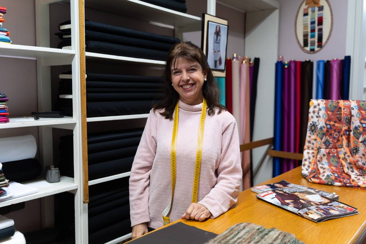 Carlota Sánchez, propietària de Teixits Duran - David Chao Carlota Sánchez, propietària de Teixits Duran