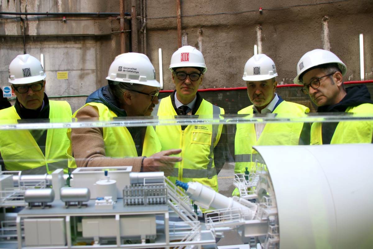 La tuneladora de l’L9 del metro afronta l’últim any d’excavació del tram central de la línia