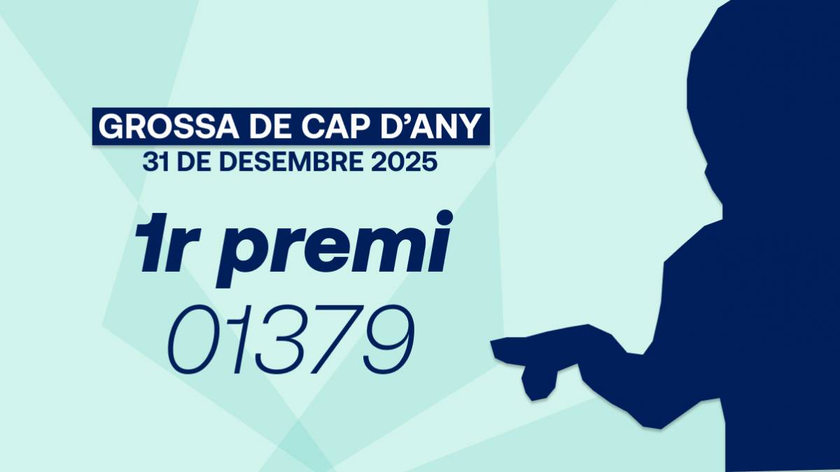 El 01379, primer premi de la Grossa de Cap d'Any 2025