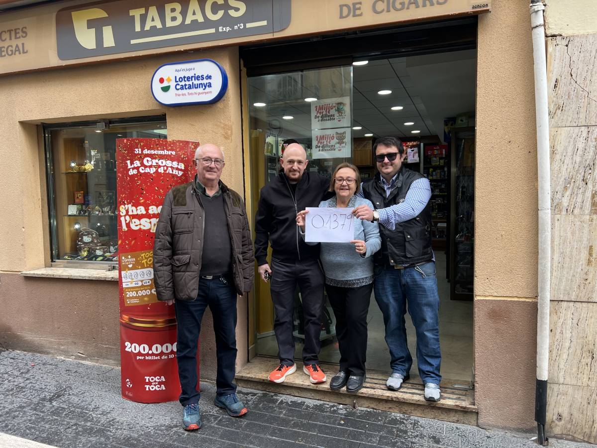 El 01379, primer premi de la Grossa de Cap d'Any 2025