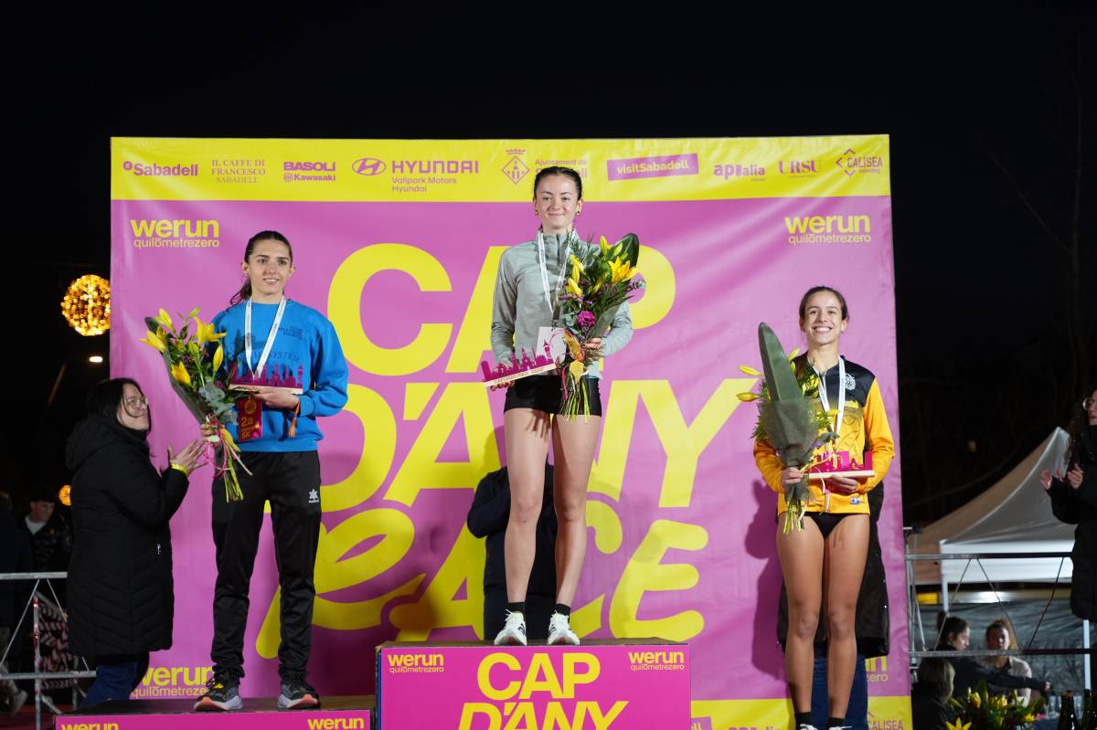 El podi femení dels 5 quilòmetres