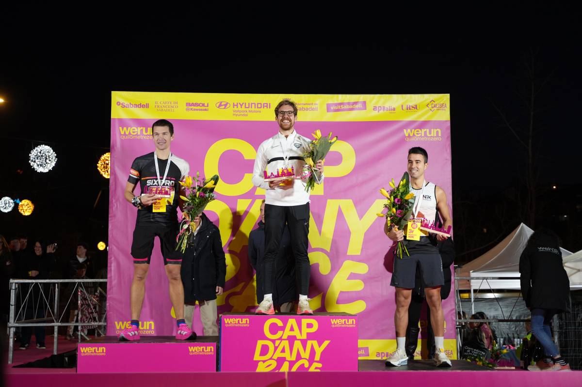 El podi masculí dels 10 quilòmetres