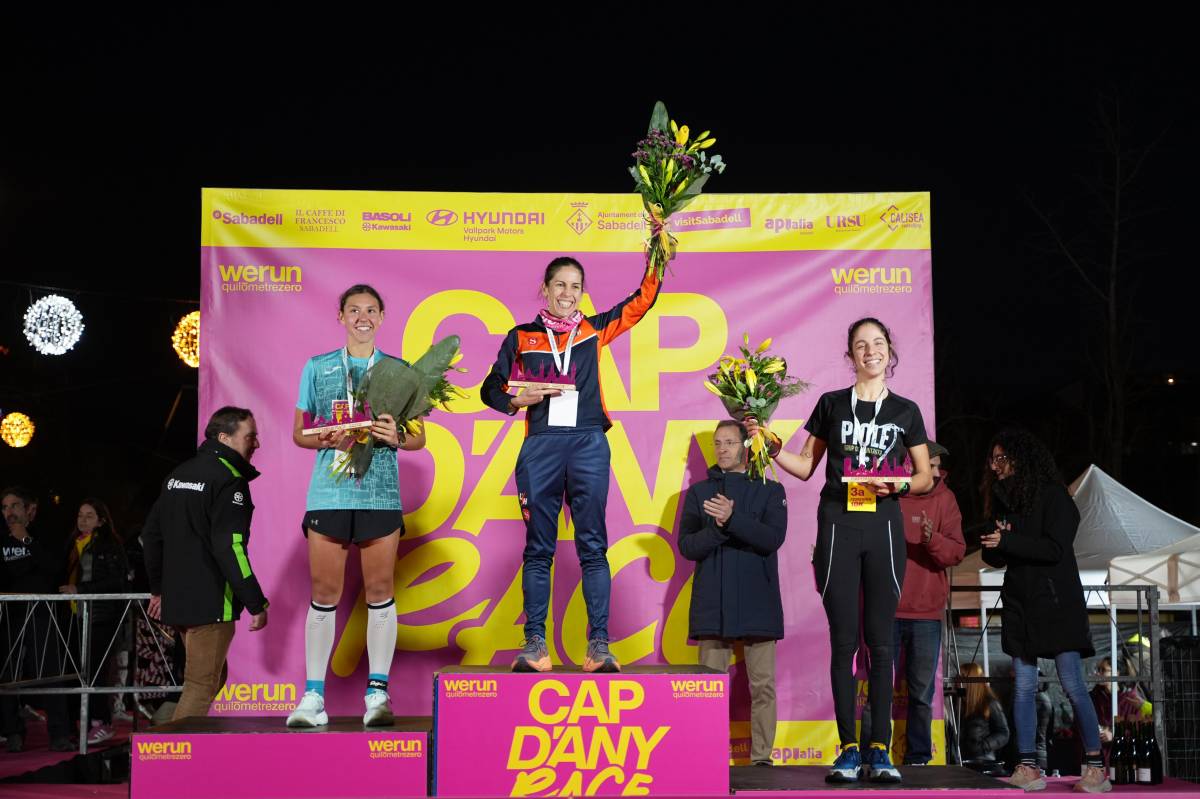 El podi femení dels 10 quilòmetres