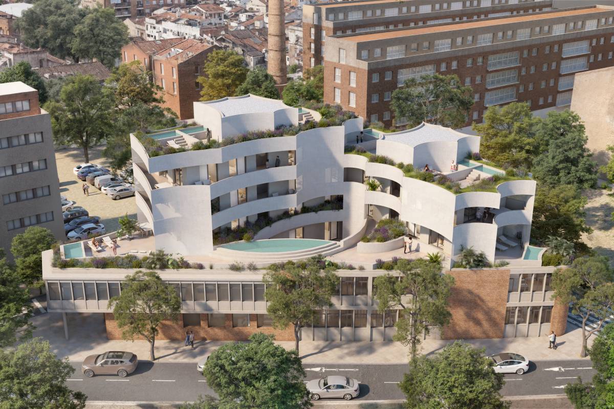 Imatge virtual de l`exterior de la promoció