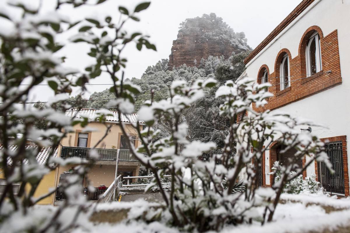 FOTOS | Estampes de la nevada a Vacarisses