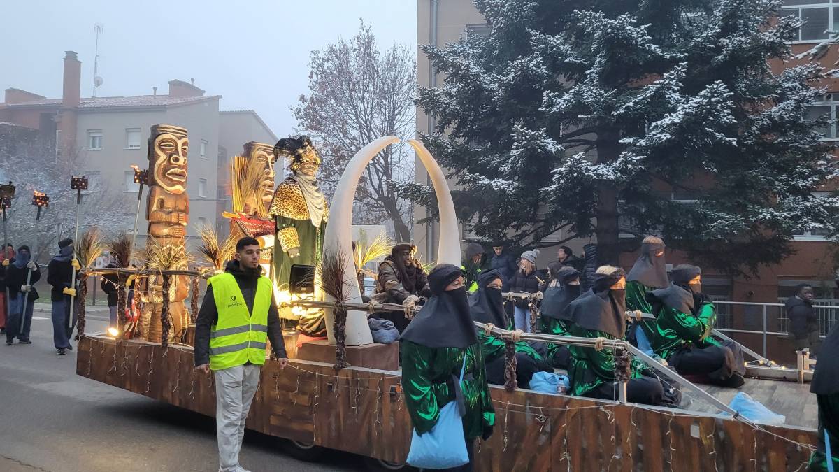 El rei Baltasar de la Cavalcada de Reis de Berga