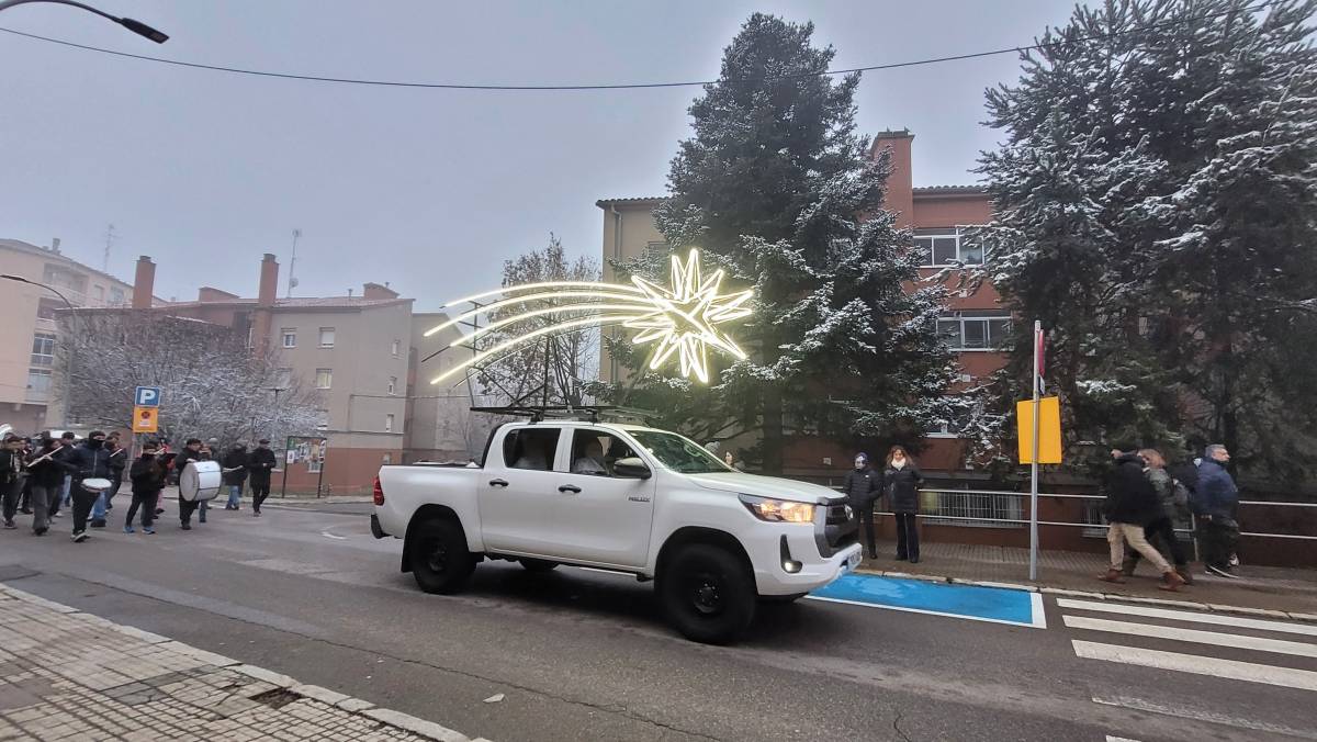L`estel que presideix la Cavalcada de Reis de Berga