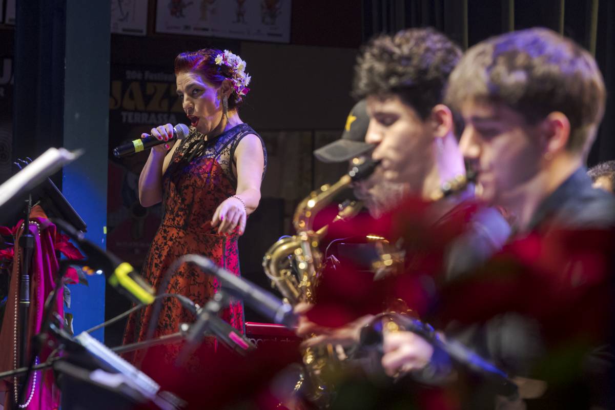 Moment de l'actuació de The Big Barra Band - Lluís Clotet