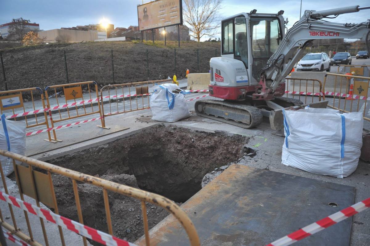 Apareix un nou esvoranc, aquest cop al carrer del Miño