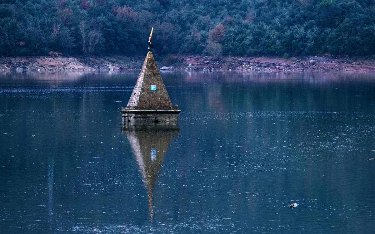Hivern a Osona i el Lluçanès: el pantà de Sau, 27 de desembre de 2025.