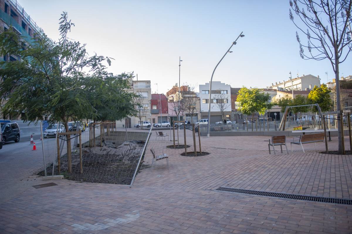 El terreny de la plaça del Gas s’enfonsa: un estudi dirà si cal refer-la