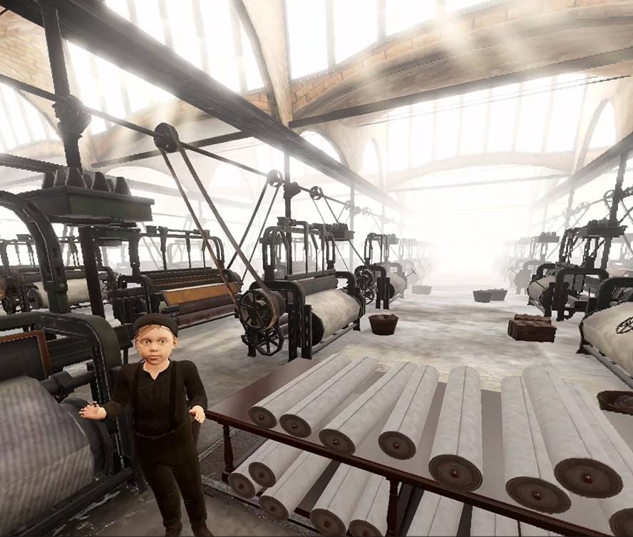 En Roc, un dels personatges de l'experiència immersiva, al Vapor Aymerich, Amat i Jover - LaviniaNext