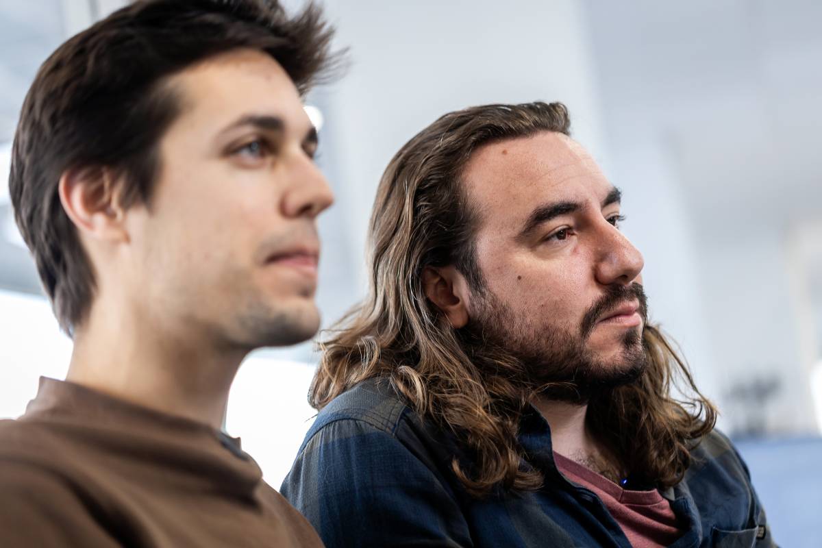 David Magaña i Sergi Benet, durant l`entrevista amb Nació