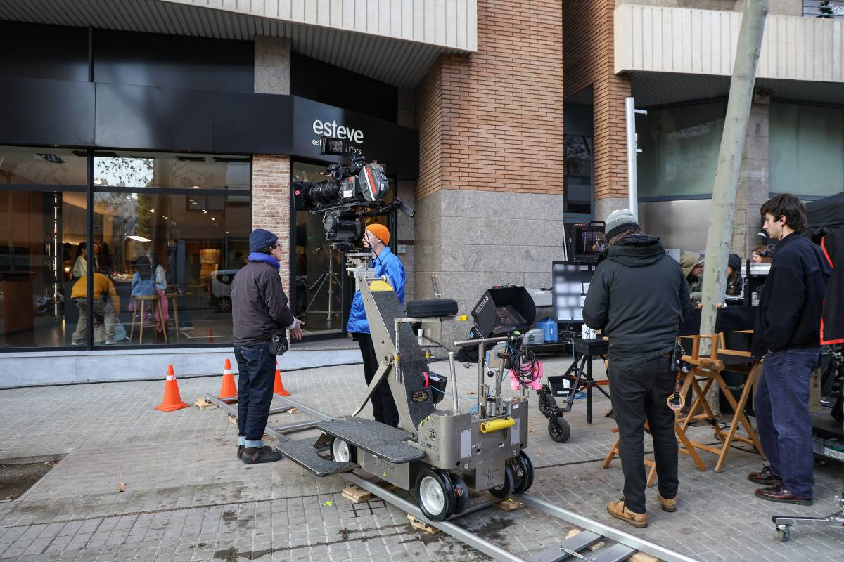 Set de filmació a la carretera de Barcelona - Víctor Castillo Set de filmació a la carretera de Barcelona