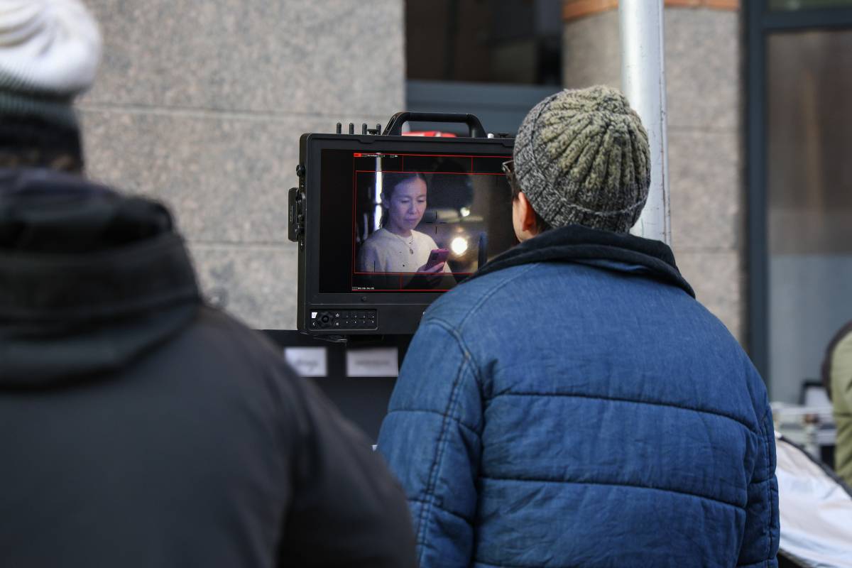 Set de filmació a la carretera de Barcelona - Víctor Castillo Set de filmació a la carretera de Barcelona