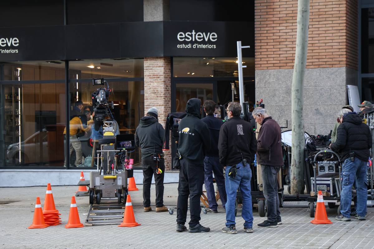 Set de filmació a la carretera de Barcelona - Víctor Castillo Set de filmació a la carretera de Barcelona