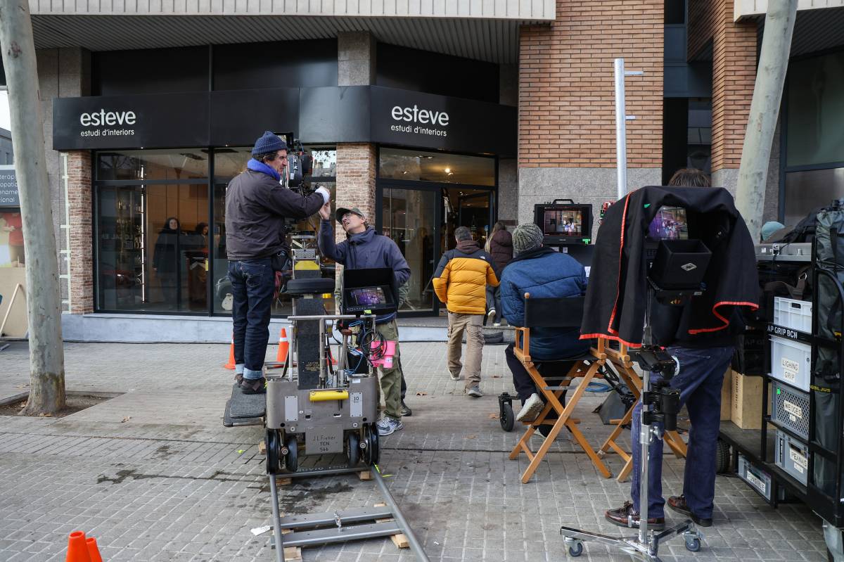 Set de filmació a la carretera de Barcelona - Víctor Castillo Set de filmació a la carretera de Barcelona
