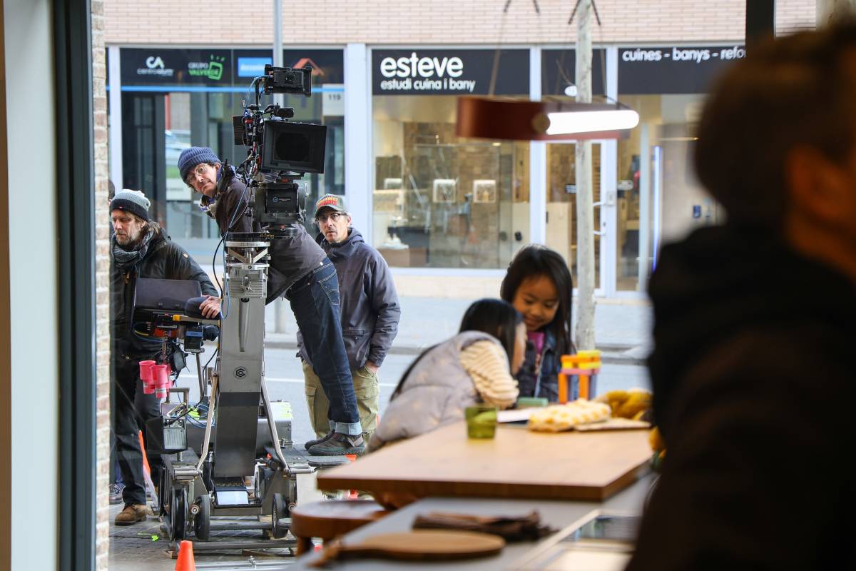 Set de filmació a la carretera de Barcelona - Víctor Castillo Set de filmació a la carretera de Barcelona