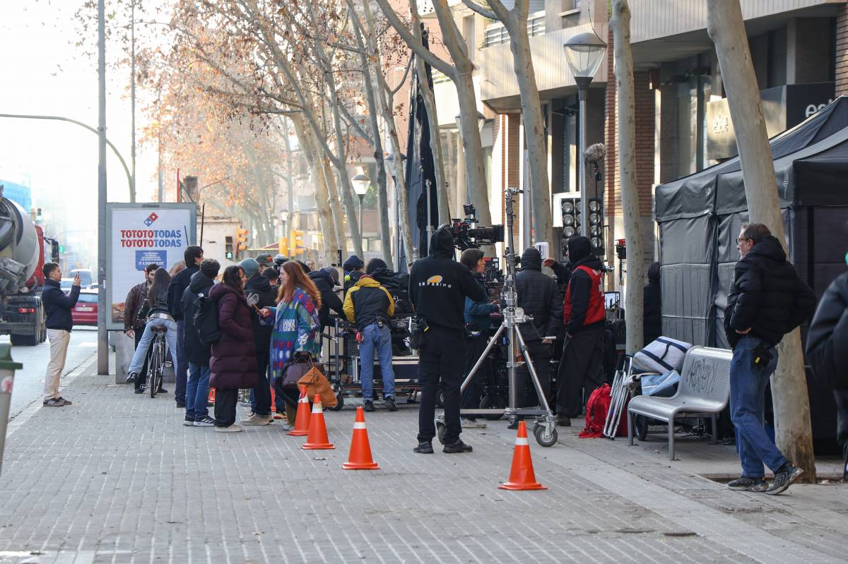 Set de filmació a la carretera de Barcelona - Víctor Castillo Set de filmació a la carretera de Barcelona
