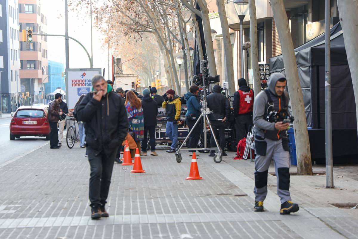 Set de filmació a la carretera de Barcelona - Víctor Castillo Set de filmació a la carretera de Barcelona