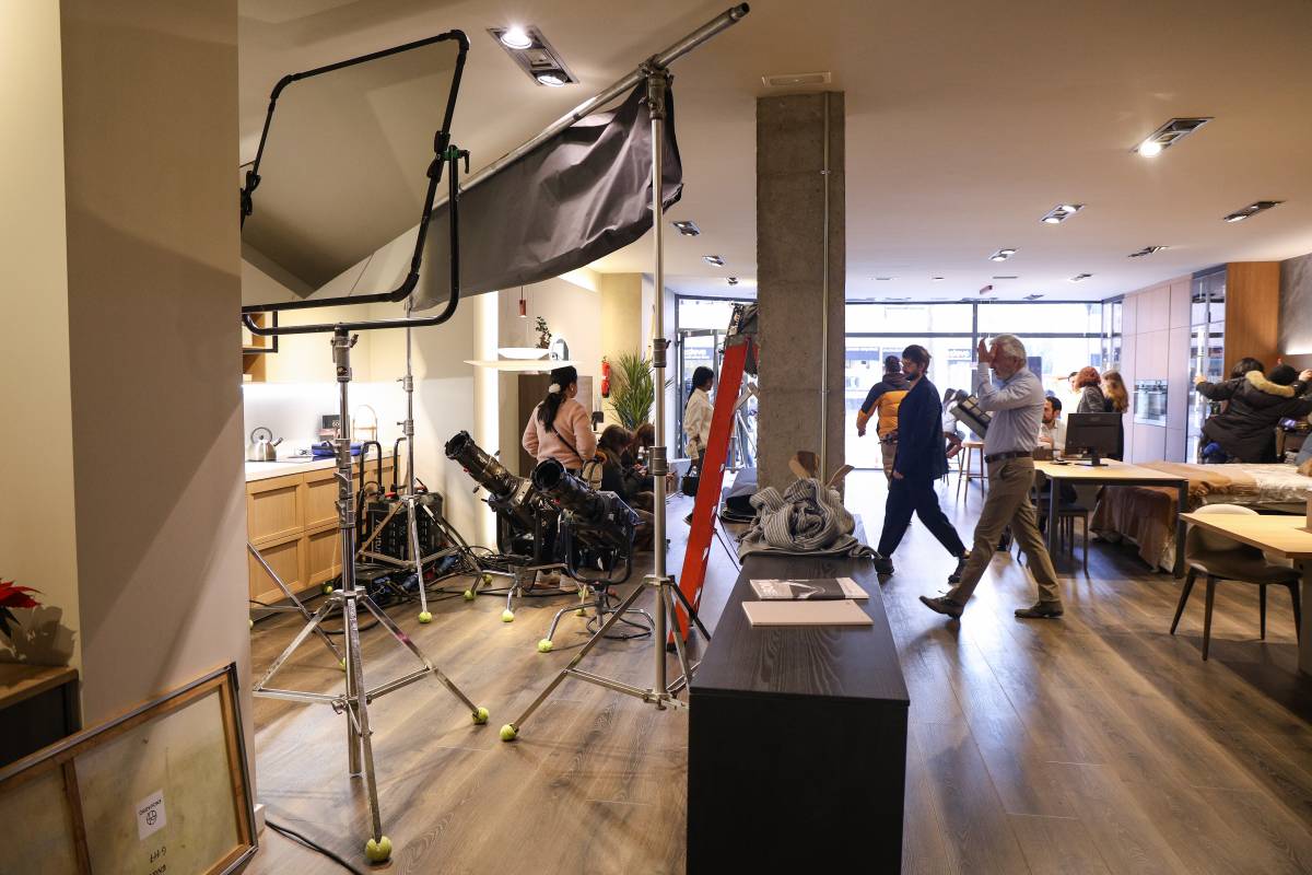 Set de filmació a la carretera de Barcelona - Víctor Castillo Set de filmació a la carretera de Barcelona