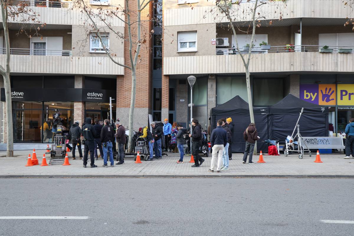 Set de filmació a la carretera de Barcelona - Víctor Castillo Set de filmació a la carretera de Barcelona