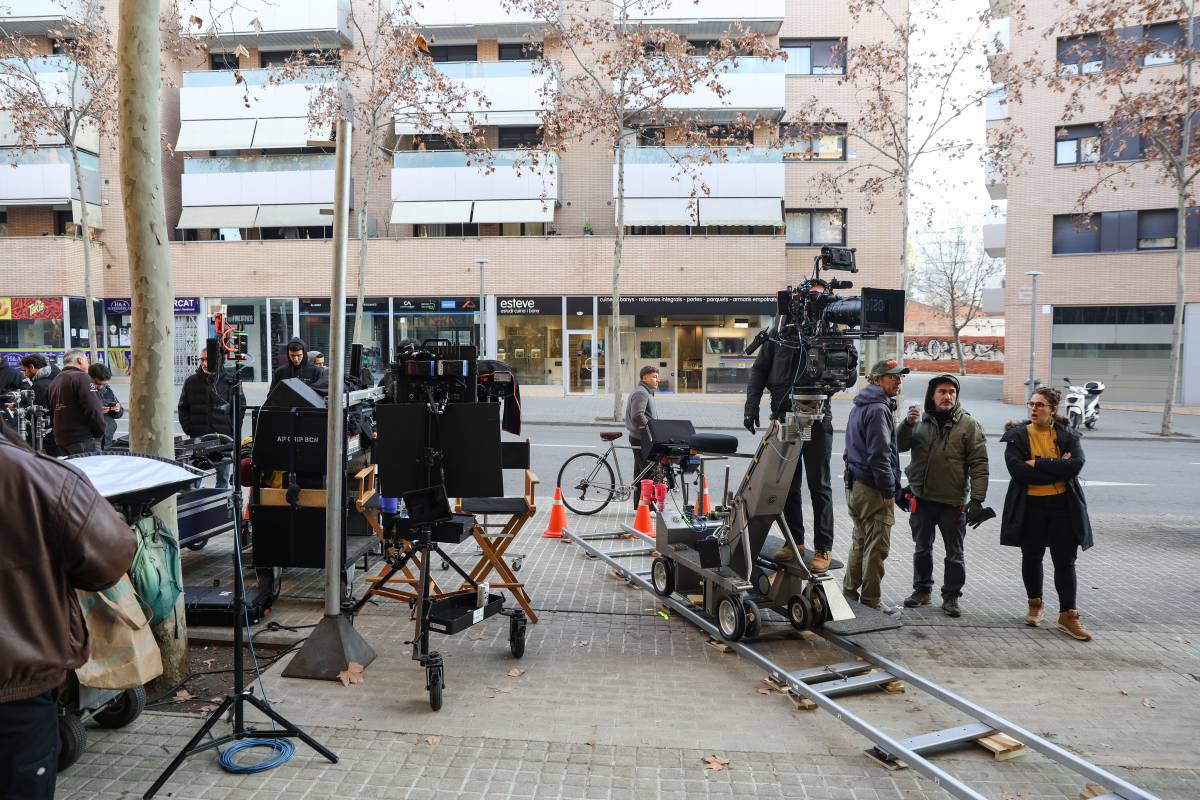 Set de filmació a la carretera de Barcelona - Víctor Castillo Set de filmació a la carretera de Barcelona