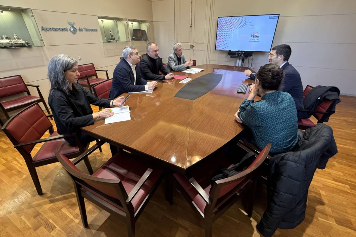 Reunió de l'alcalde amb representants de l'organització de la Volta Ciclista a Catalunya