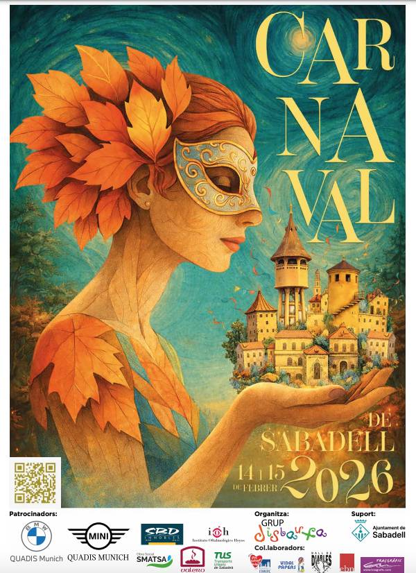 Cartell del Carnestoltes 2026 a Sabadell - Cedida (Samuel Guirado)