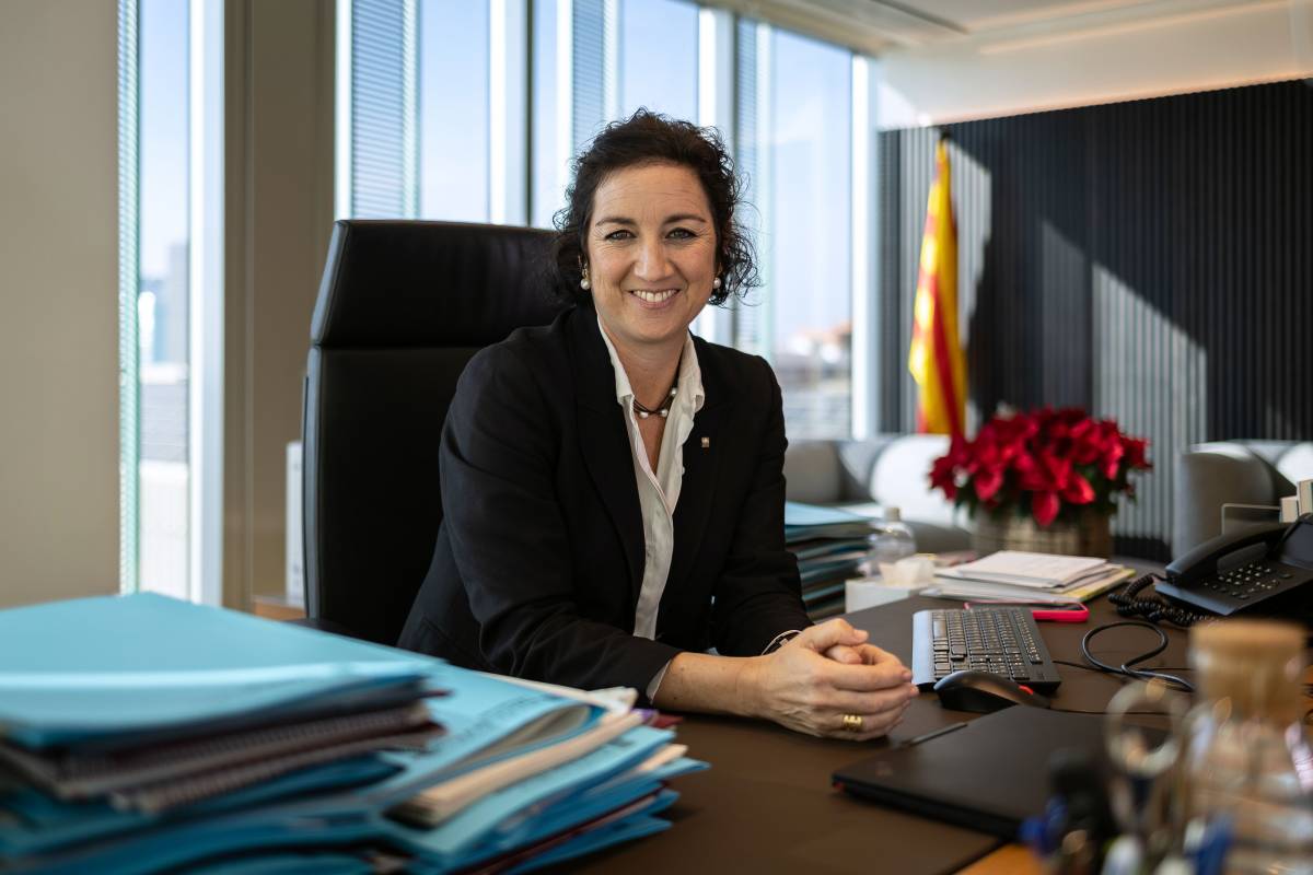 Alícia Romero, fotografiada aquesta setmana, a la Conselleria a d'Economia i Finances - Hugo Fernández