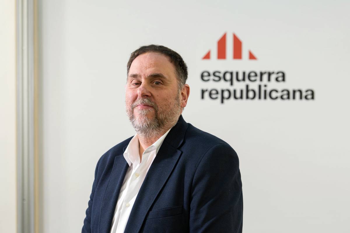 Oriol Junqueras, fotografiat a la seu de ERC a Barcelona - Ricard Novella
